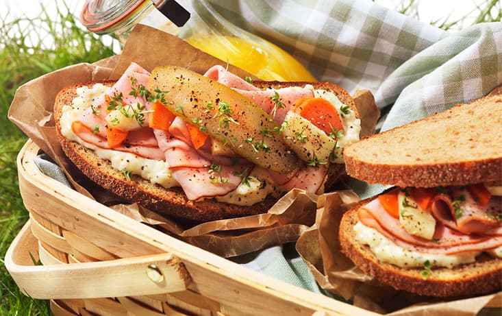 Gott Gräddat med västerbottensost, kallrökt skinka och saltgurka | Pågen